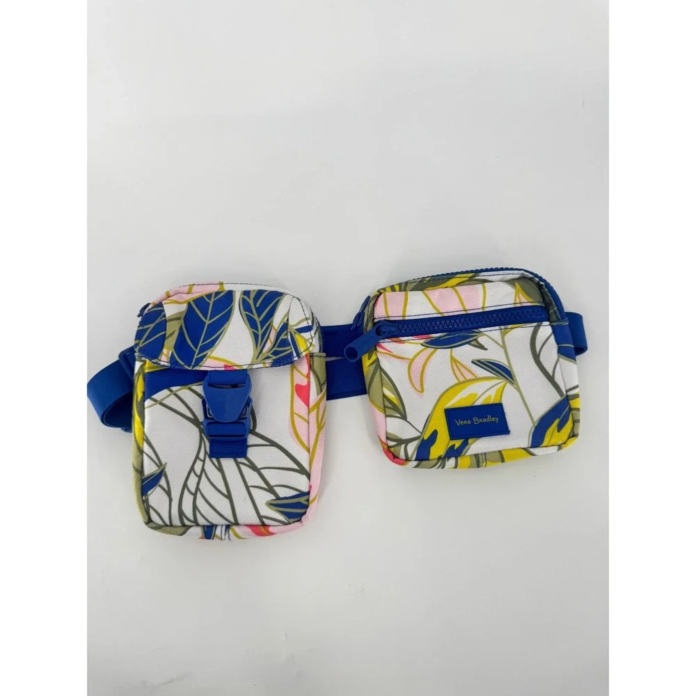 Vera Bradley Belt Bag Women One‎ Size Blue Rain Forest Leaves ReActive Sling